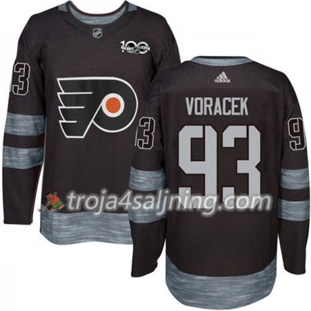 Philadelphia Flyers tröja Jakub Voracek 93 1917-2017 100th Anniversary Adidas Svart Authentic - NHL Tröjor Herr
